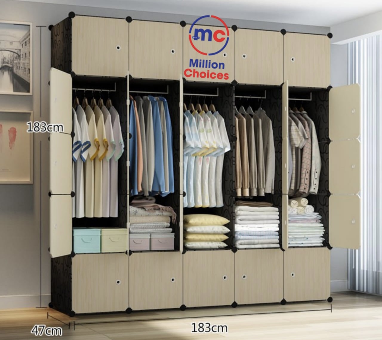 25 cubes plastic wardrobe millionchoices