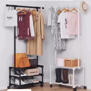 Clothes hanger with shoe rack