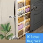 10 boxes bag rack