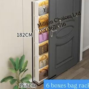 6 boxes bag rack