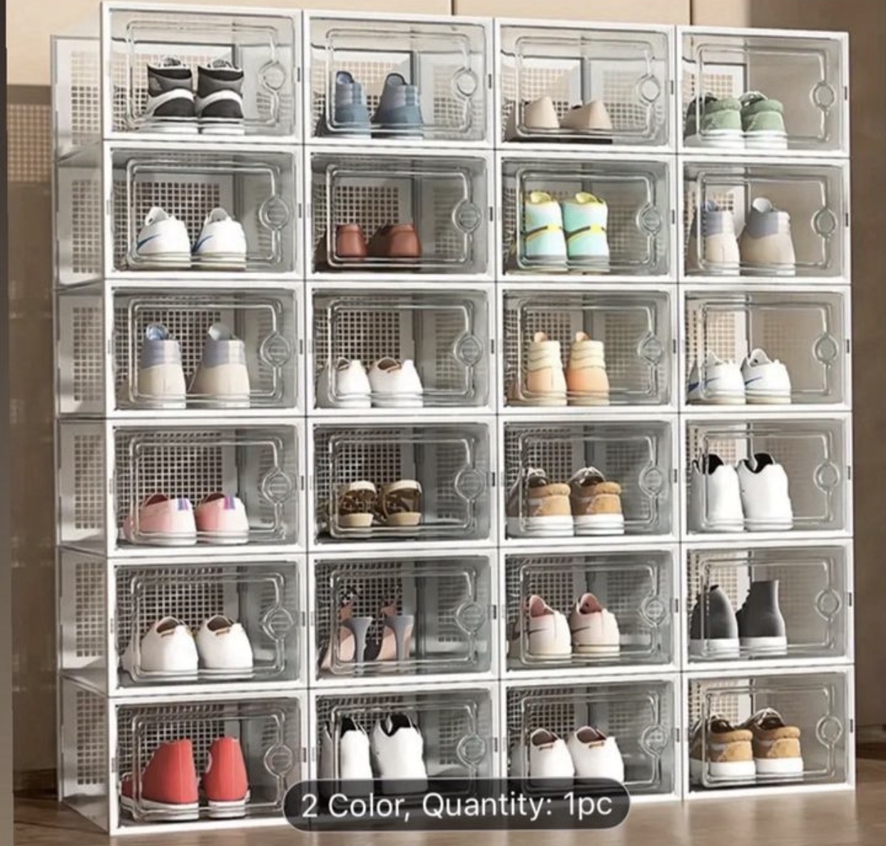 Front open shoe boxes (24 boxes)