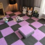 Spliced Carpet (Purple and Grey)