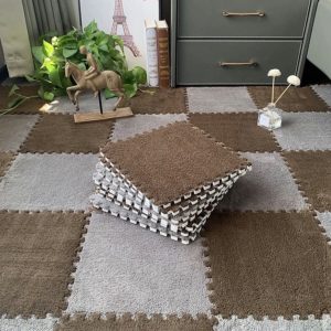 Splice Carpet (Brown and Grey)