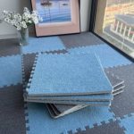 Splice Carpet (Blue and Grey)