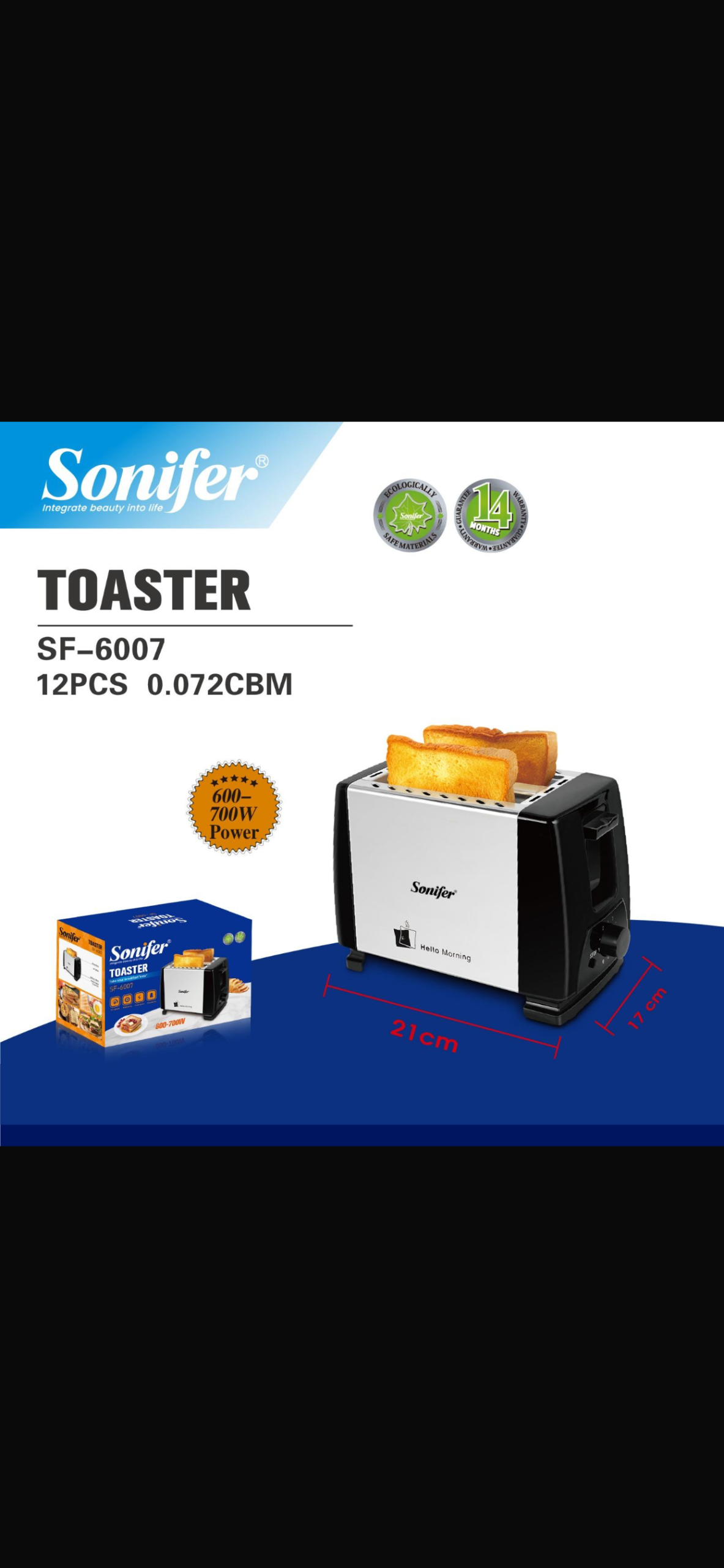 Sonifer Toaster