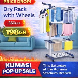 Dry rack with wheels